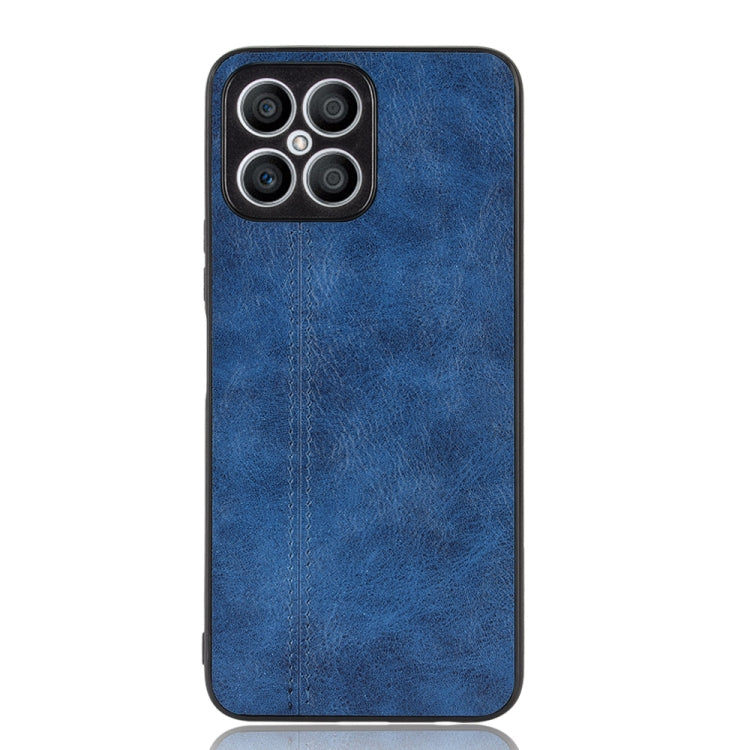 For Honor X8 Sewing Cow Pattern Skin PC + PU + TPU Case