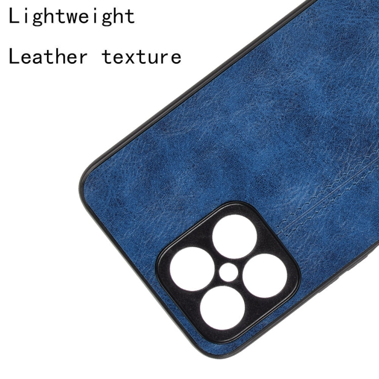 For Honor X8 Sewing Cow Pattern Skin PC + PU + TPU Case