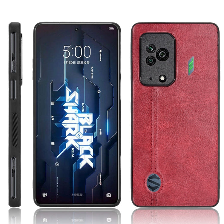 For Xiaomi Black Shark 5 Sewing Cow Pattern Skin PC + PU + TPU Case