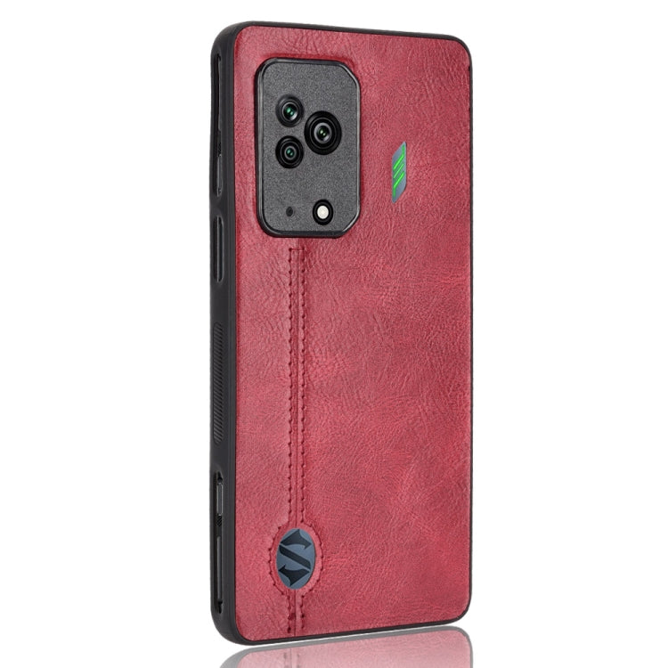 For Xiaomi Black Shark 5 Sewing Cow Pattern Skin PC + PU + TPU Case