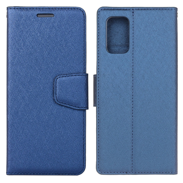 For Galaxy A51 Silk Texture Horizontal Flip Leather Case with Holder & Card Slots & Wallet & Photo Frame