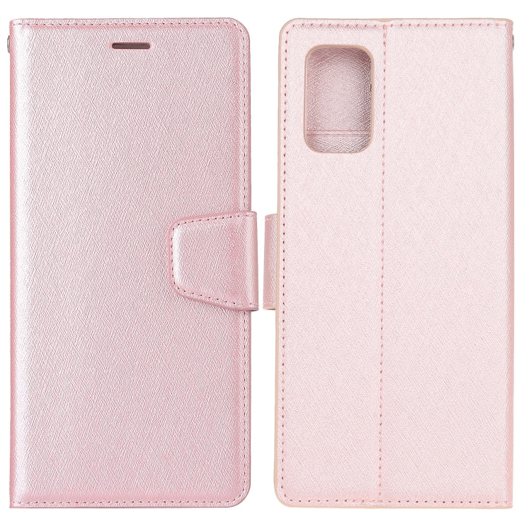 For Galaxy A51 Silk Texture Horizontal Flip Leather Case with Holder & Card Slots & Wallet & Photo Frame