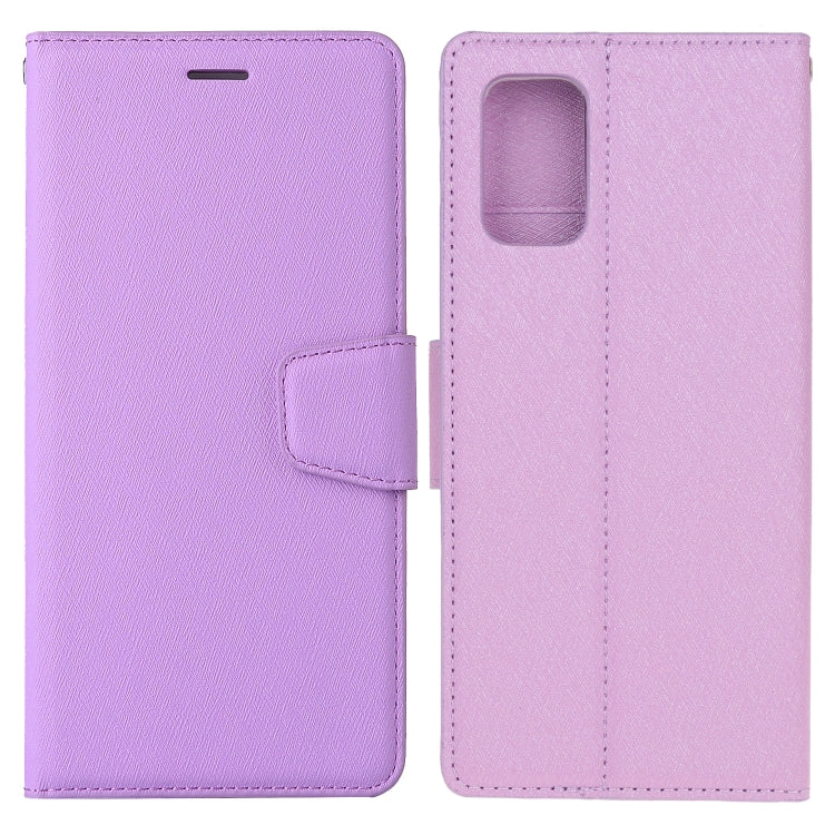 For Galaxy A51 Silk Texture Horizontal Flip Leather Case with Holder & Card Slots & Wallet & Photo Frame