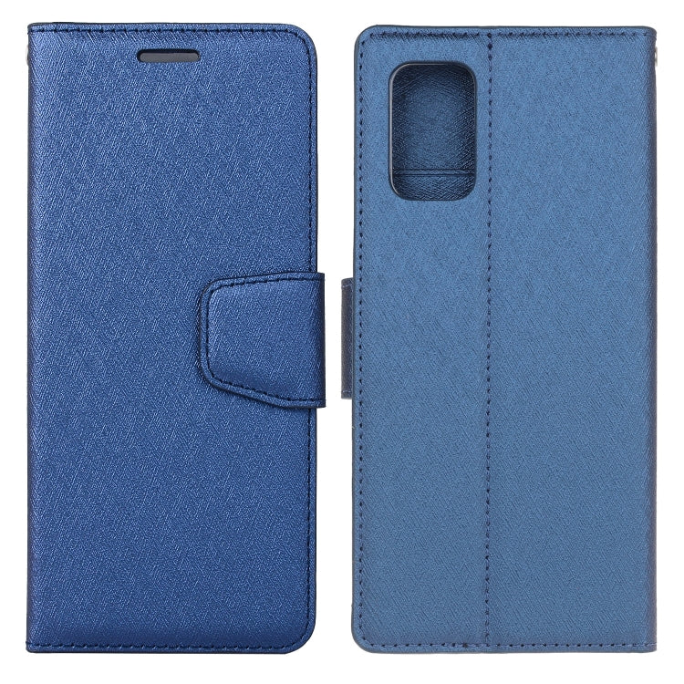 For Galaxy A71 Silk Texture Horizontal Flip Leather Case with Holder & Card Slots & Wallet & Photo Frame