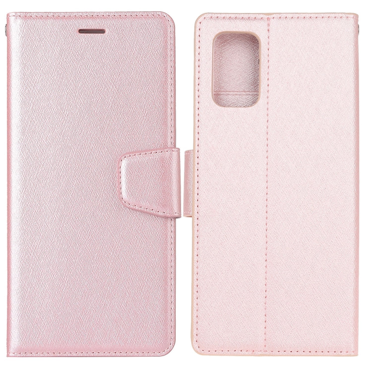 For Galaxy A71 Silk Texture Horizontal Flip Leather Case with Holder & Card Slots & Wallet & Photo Frame