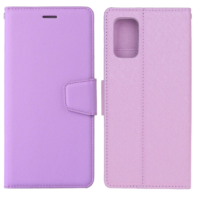 For Galaxy A71 Silk Texture Horizontal Flip Leather Case with Holder & Card Slots & Wallet & Photo Frame