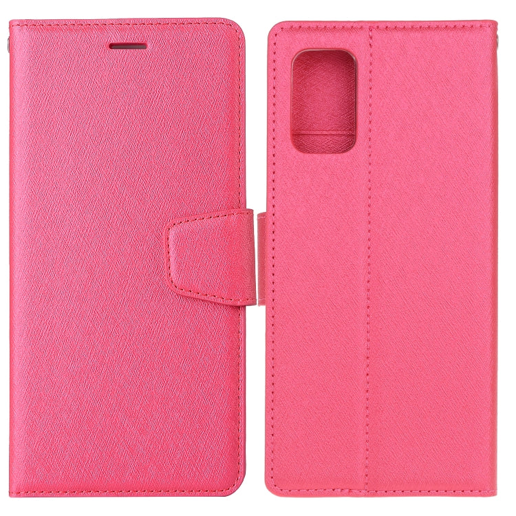 For Galaxy A71 Silk Texture Horizontal Flip Leather Case with Holder & Card Slots & Wallet & Photo Frame