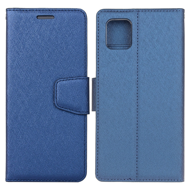 For Galaxy Note10 Lite Silk Texture Horizontal Flip Leather Case with Holder & Card Slots & Wallet & Photo Frame