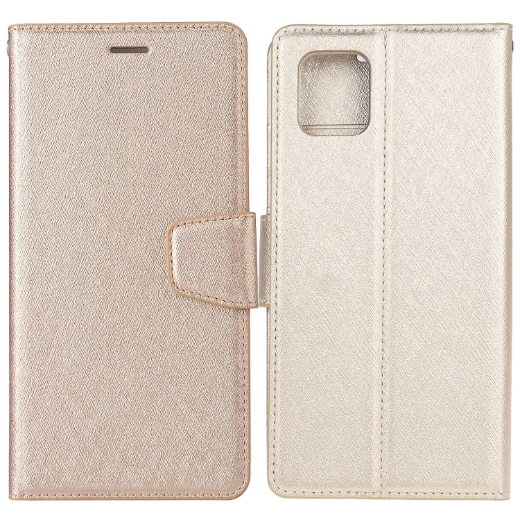 For Galaxy Note10 Lite Silk Texture Horizontal Flip Leather Case with Holder & Card Slots & Wallet & Photo Frame