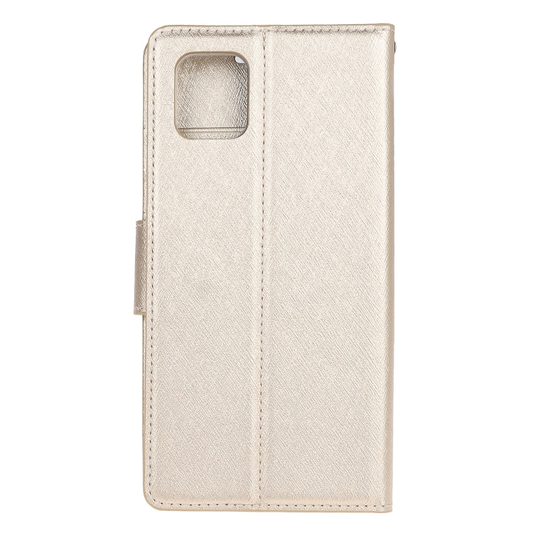 For Galaxy Note10 Lite Silk Texture Horizontal Flip Leather Case with Holder & Card Slots & Wallet & Photo Frame