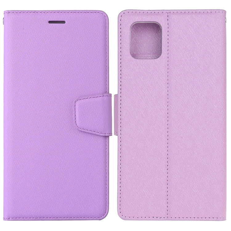 For Galaxy Note10 Lite Silk Texture Horizontal Flip Leather Case with Holder & Card Slots & Wallet & Photo Frame