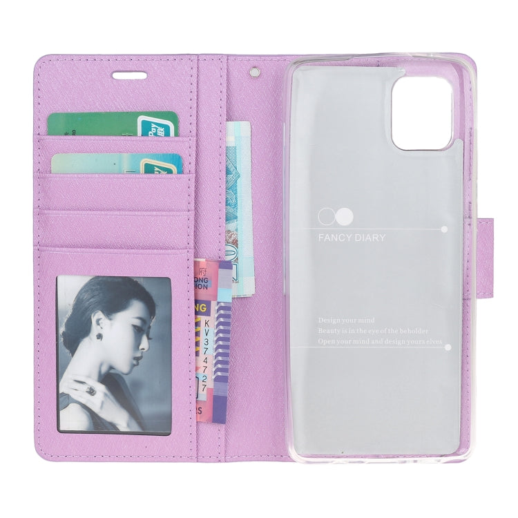 For Galaxy Note10 Lite Silk Texture Horizontal Flip Leather Case with Holder & Card Slots & Wallet & Photo Frame