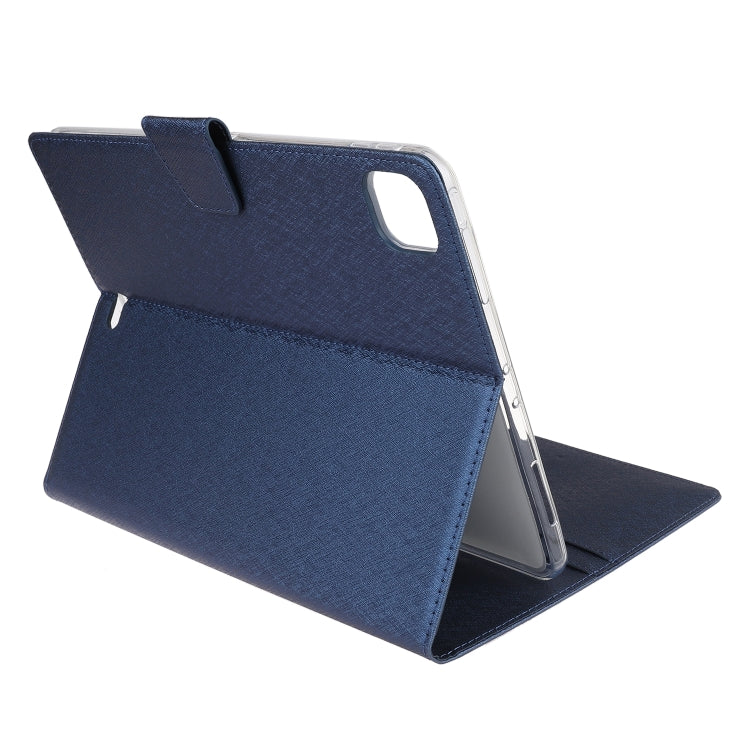 For iPad 11 inch (2020) Silk Texture Horizontal Flip Leather Tablet Case with Holder & Card Slots & Wallet & Photo Frame