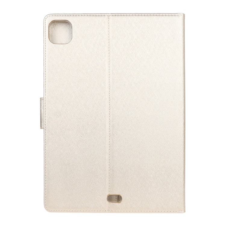 For iPad 11 inch (2020) Silk Texture Horizontal Flip Leather Tablet Case with Holder & Card Slots & Wallet & Photo Frame