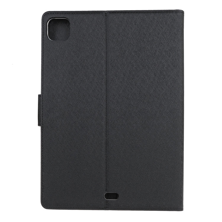 For iPad 11 inch (2020) Silk Texture Horizontal Flip Leather Tablet Case with Holder & Card Slots & Wallet & Photo Frame