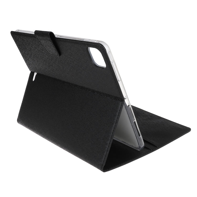 For iPad 11 inch (2020) Silk Texture Horizontal Flip Leather Tablet Case with Holder & Card Slots & Wallet & Photo Frame