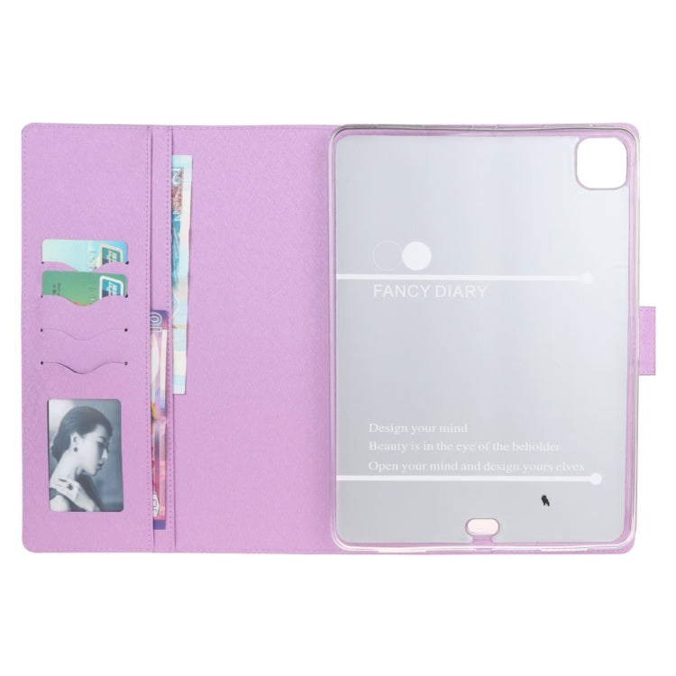 For iPad 11 inch (2020) Silk Texture Horizontal Flip Leather Tablet Case with Holder & Card Slots & Wallet & Photo Frame