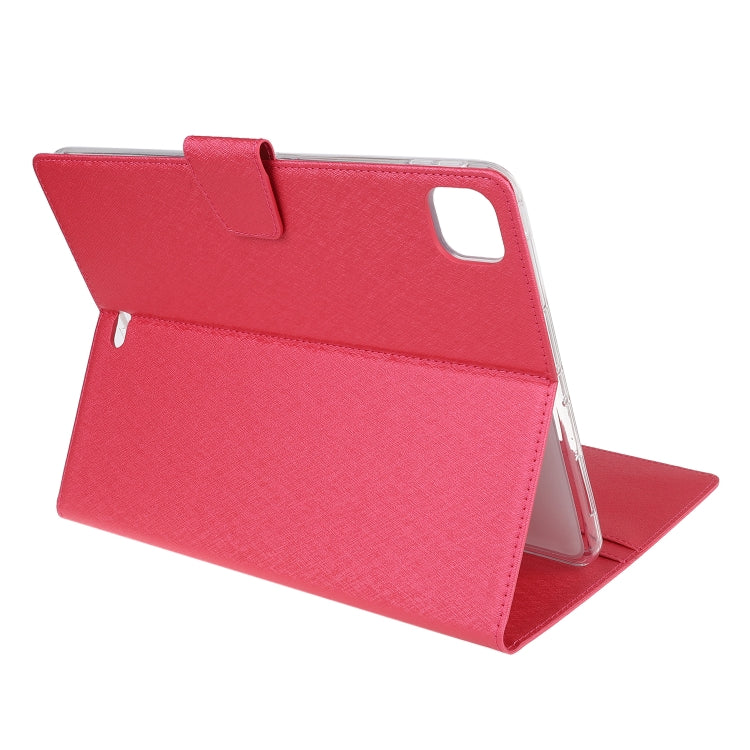 For iPad 11 inch (2020) Silk Texture Horizontal Flip Leather Tablet Case with Holder & Card Slots & Wallet & Photo Frame