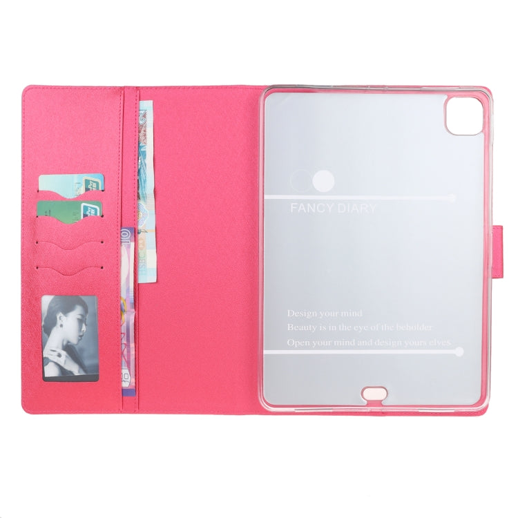 For iPad 11 inch (2020) Silk Texture Horizontal Flip Leather Tablet Case with Holder & Card Slots & Wallet & Photo Frame