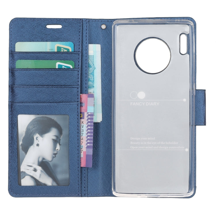For Huawei Mate 30 Pro Silk Texture Horizontal Flip Leather Case with Holder & Card Slots & Wallet & Photo Frame