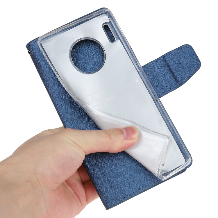 For Huawei Mate 30 Pro Silk Texture Horizontal Flip Leather Case with Holder & Card Slots & Wallet & Photo Frame