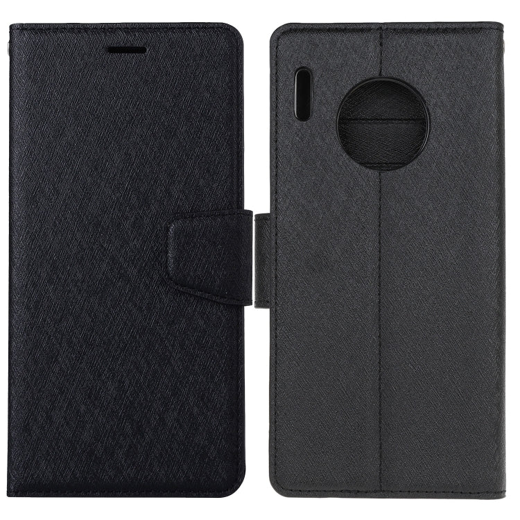 For Huawei Mate 30 Pro Silk Texture Horizontal Flip Leather Case with Holder & Card Slots & Wallet & Photo Frame