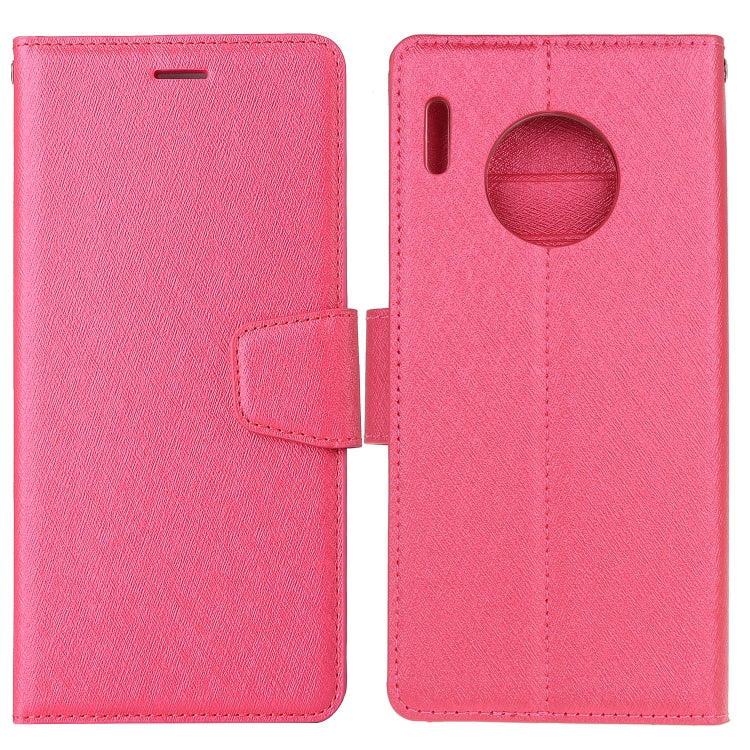For Huawei Mate 30 Pro Silk Texture Horizontal Flip Leather Case with Holder & Card Slots & Wallet & Photo Frame