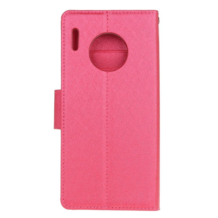 For Huawei Mate 30 Pro Silk Texture Horizontal Flip Leather Case with Holder & Card Slots & Wallet & Photo Frame