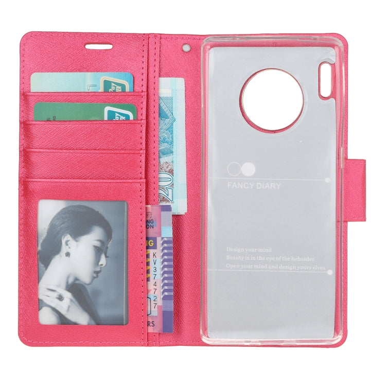 For Huawei Mate 30 Pro Silk Texture Horizontal Flip Leather Case with Holder & Card Slots & Wallet & Photo Frame