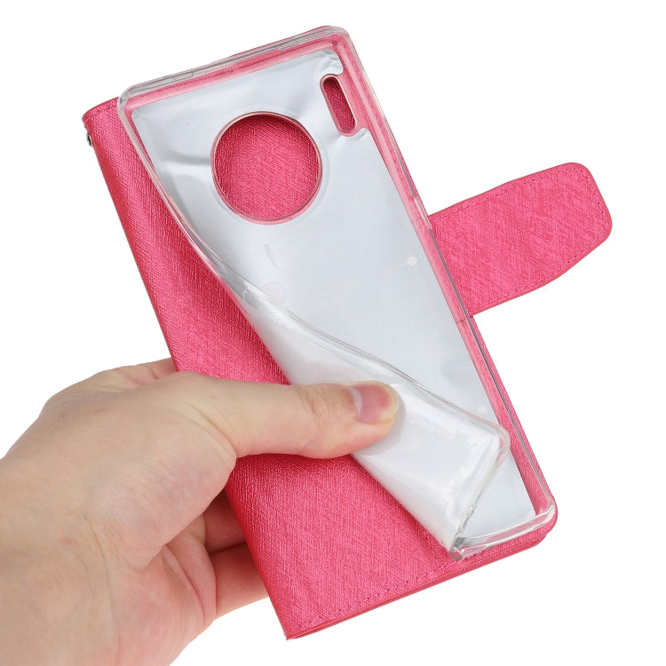 For Huawei Mate 30 Pro Silk Texture Horizontal Flip Leather Case with Holder & Card Slots & Wallet & Photo Frame