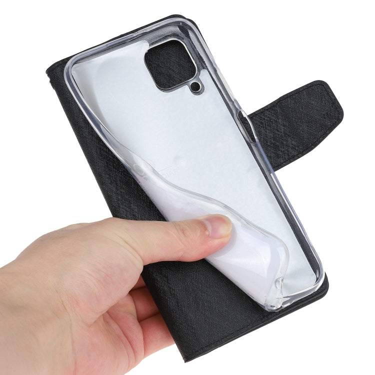 For Huawei nova 7i Silk Texture Horizontal Flip Leather Case with Holder & Card Slots & Wallet & Photo Frame