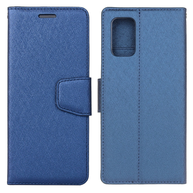 For Galaxy S20 Silk Texture Horizontal Flip Leather Case with Holder & Card Slots & Wallet & Photo Frame
