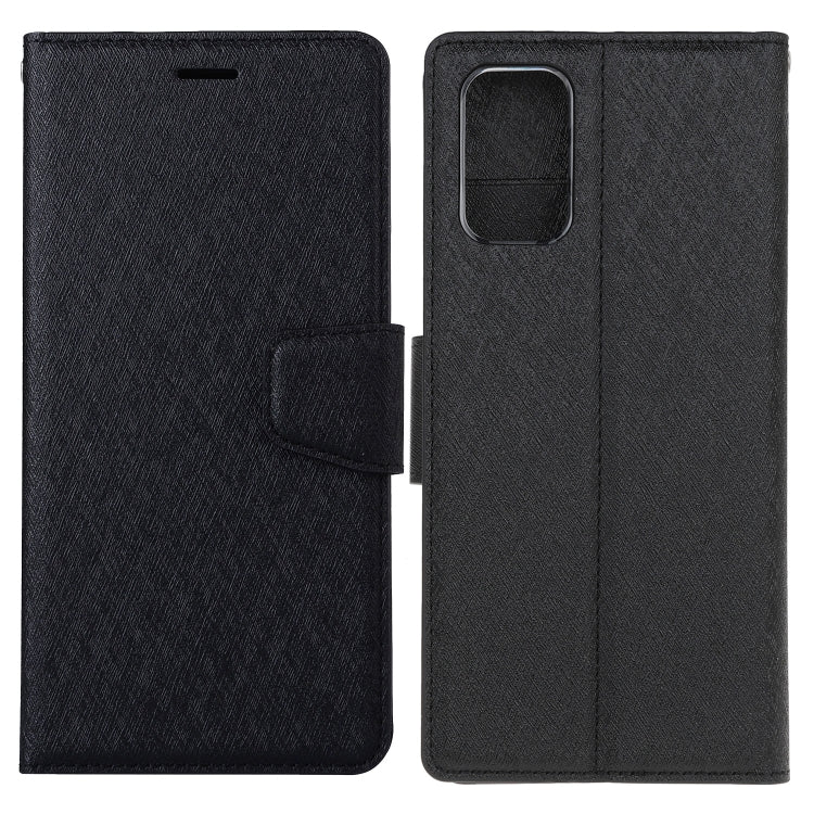 For Galaxy S20 Silk Texture Horizontal Flip Leather Case with Holder & Card Slots & Wallet & Photo Frame