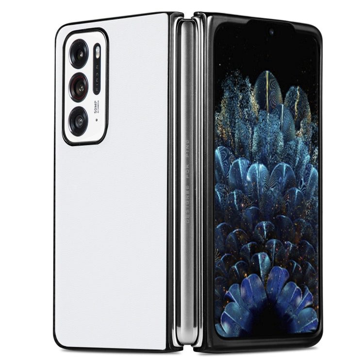 For OPPO Find N Plain Skin Litchi Texture Phone Case