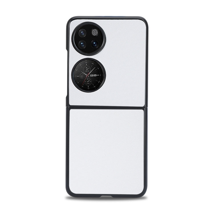 For Huawei P50 Pocket Plain Skin Litchi Texture Phone Case