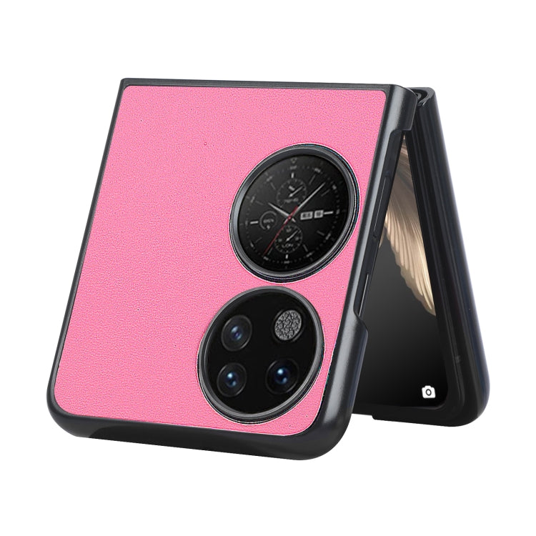 For Huawei P50 Pocket Plain Skin Litchi Texture Phone Case