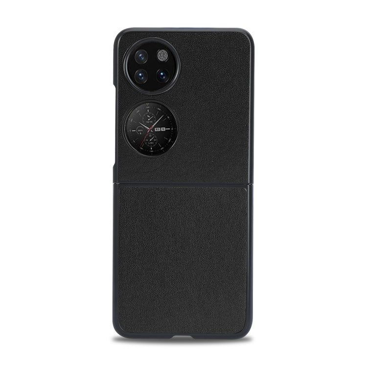 For Huawei P50 Pocket Plain Skin Litchi Texture Phone Case