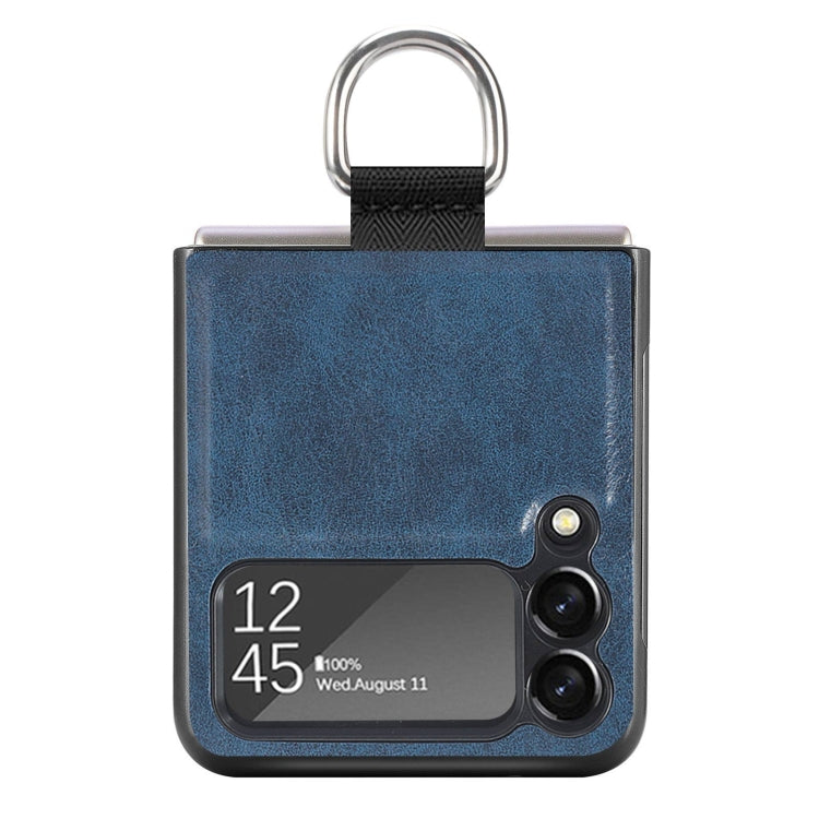 For Samsung Galaxy Z Flip3 5G Litchi Texture Phone Case with Ring
