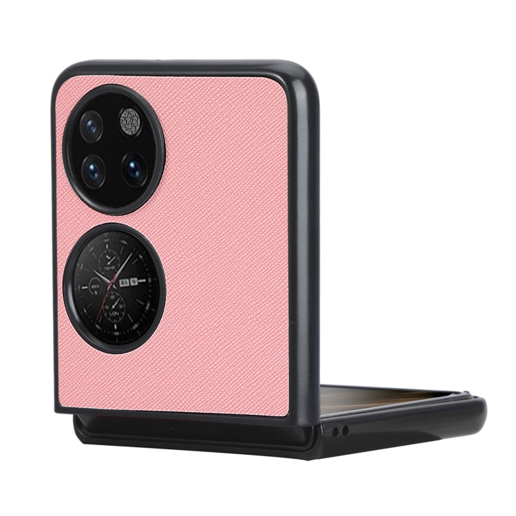 For Huawei P50 Pocket Cross Texture Phone Case