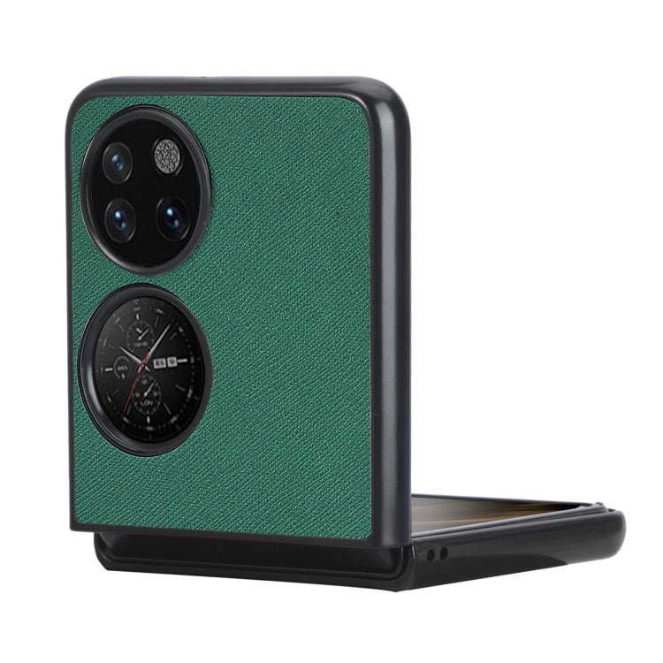 For Huawei P50 Pocket Cross Texture Phone Case