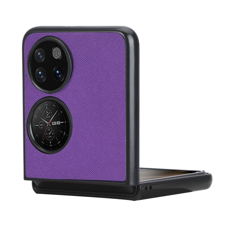 For Huawei P50 Pocket Cross Texture Phone Case