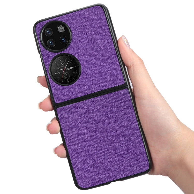 For Huawei P50 Pocket Cross Texture Phone Case