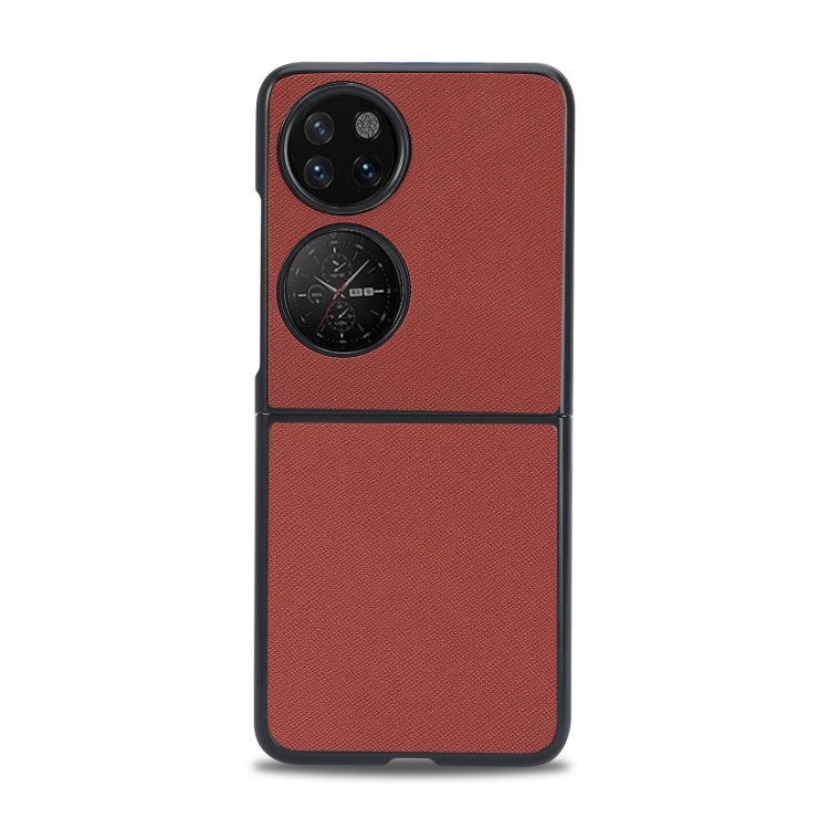 For Huawei P50 Pocket Cross Texture Phone Case