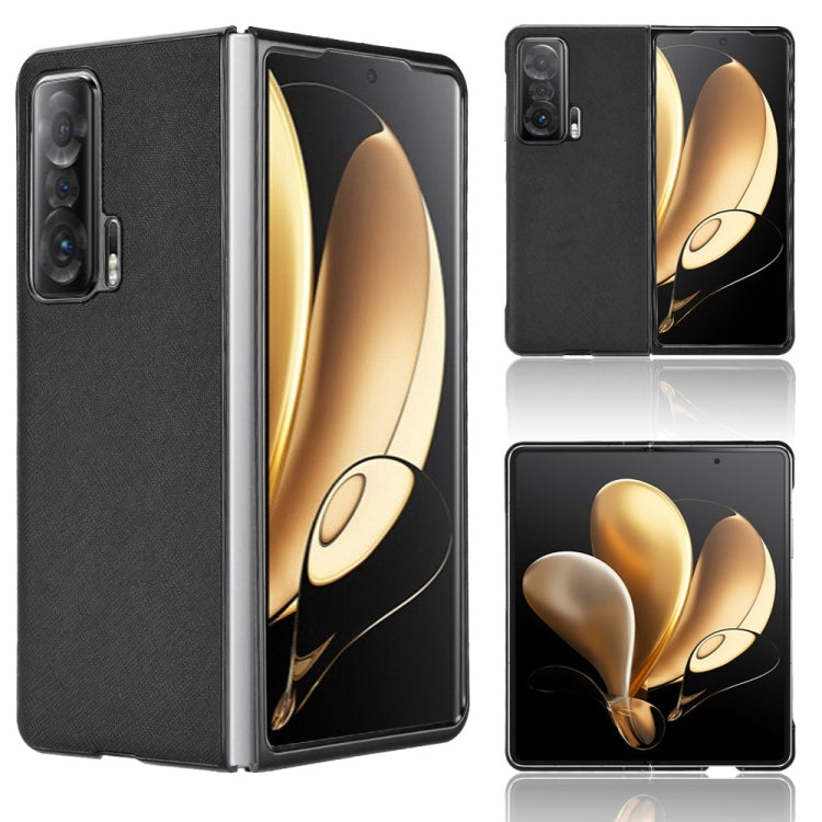 For Honor Magic V Cross Texture Phone Case