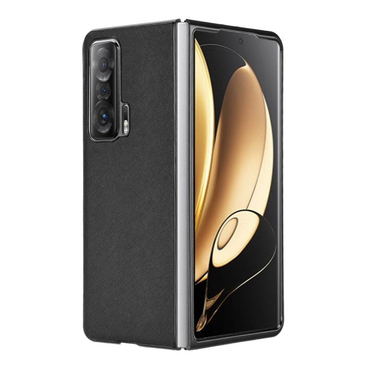 For Honor Magic V Cross Texture Phone Case