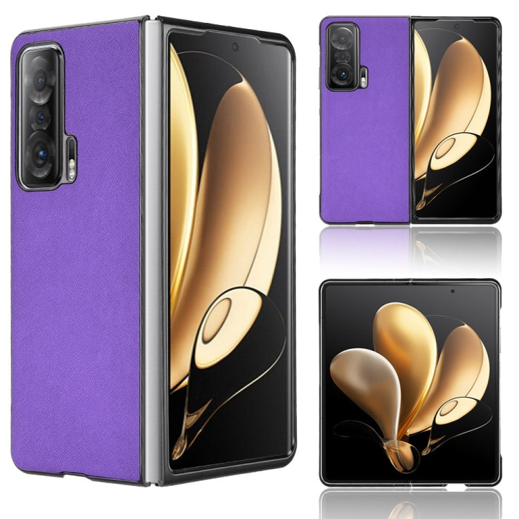 For Honor Magic V Cross Texture Phone Case