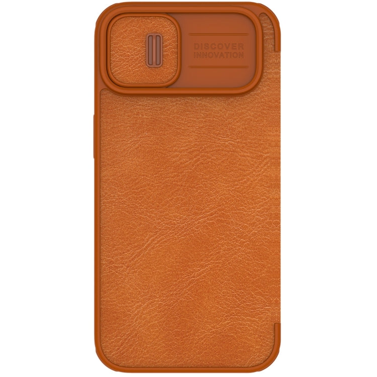For iPhone 14 NILLKIN QIN Series Pro Crazy Horse Texture Leather Case