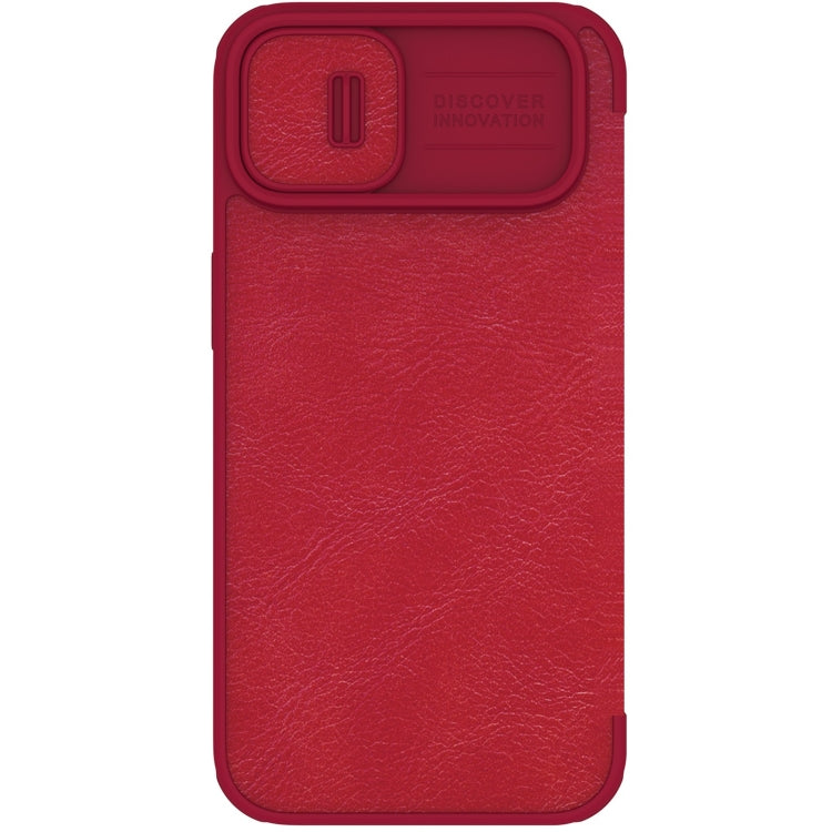 For iPhone 14 NILLKIN QIN Series Pro Crazy Horse Texture Leather Case