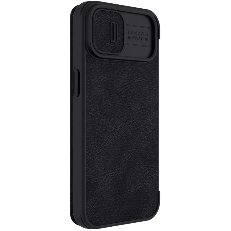 For iPhone 14 NILLKIN QIN Series Pro Crazy Horse Texture Leather Case