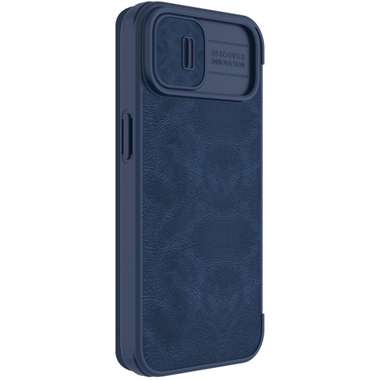 For iPhone 14 NILLKIN QIN Series Pro Crazy Horse Texture Leather Case